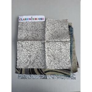 Lot Of 80 Clarence House Sample Fabric Swatches (15x15 6x6)